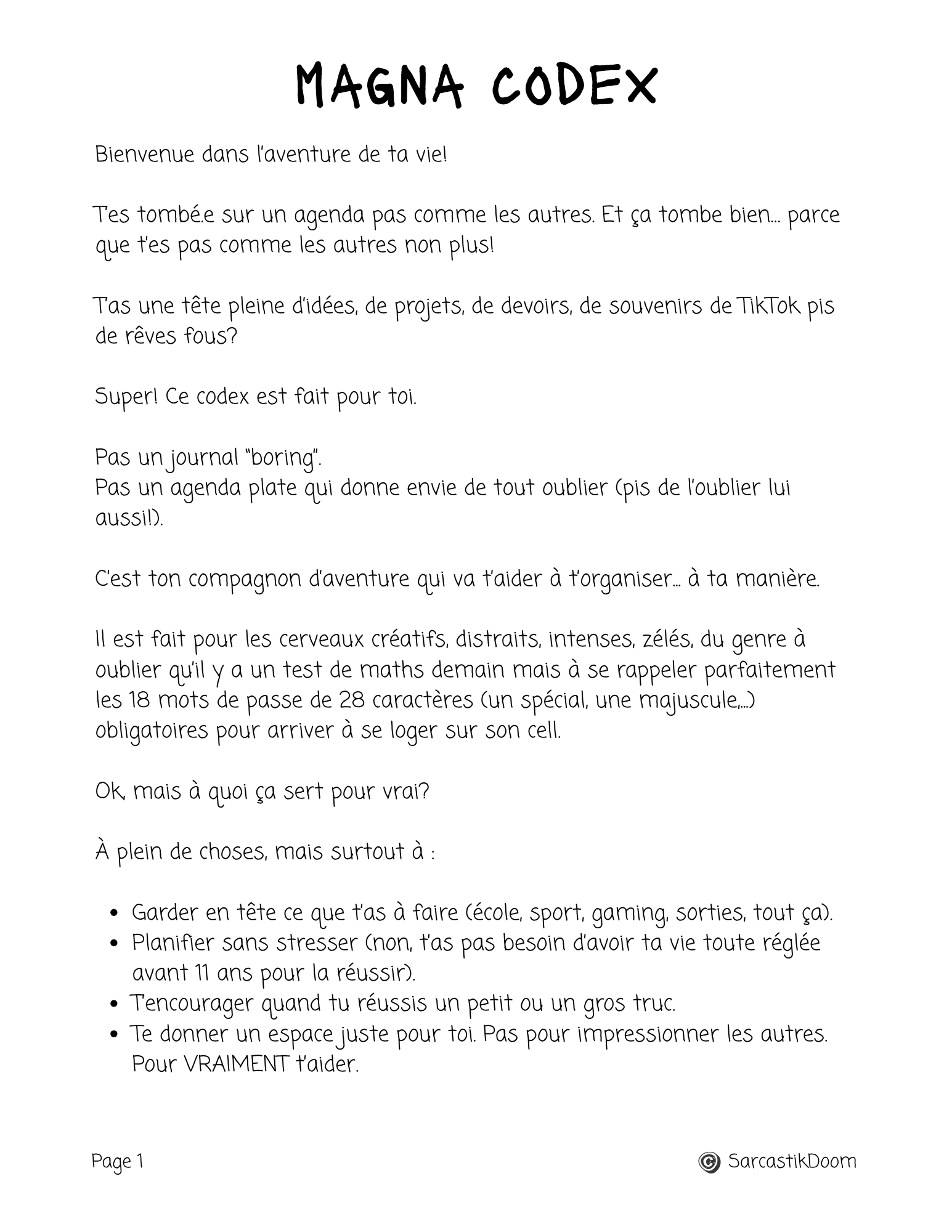 Magna Codex - Enquêtes - Niveau Préadulescent